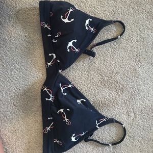 JCrew anchor pattern swimsuit top